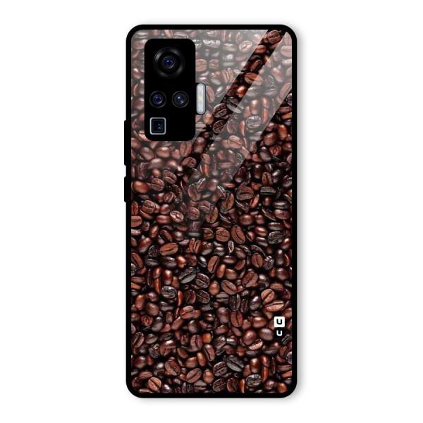 Cocoa Beans Glass Back Case for Vivo X50 Pro