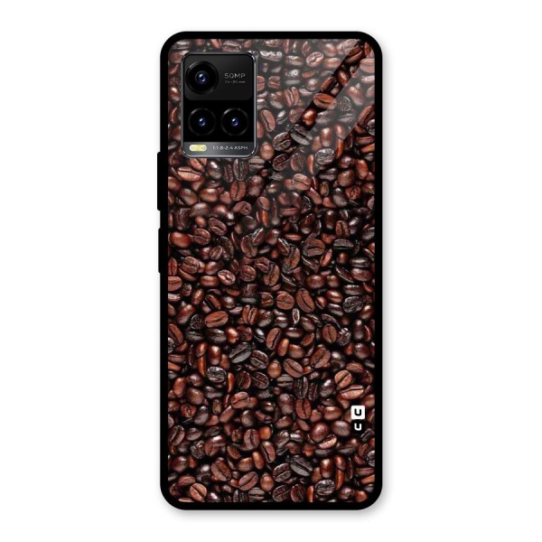 Cocoa Beans Glass Back Case for Vivo Y21 2021