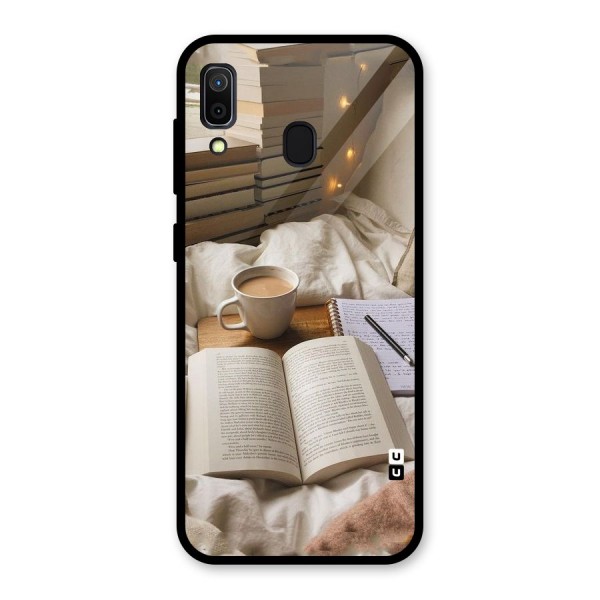 Coffee And Books Glass Back Case for Galaxy A30