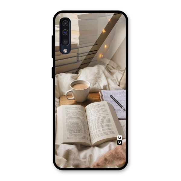 Coffee And Books Glass Back Case for Galaxy A50