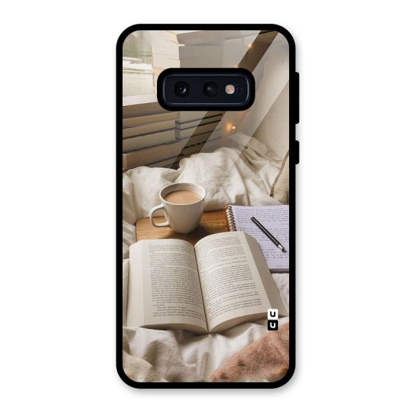 Coffee And Books Glass Back Case for Galaxy S10e