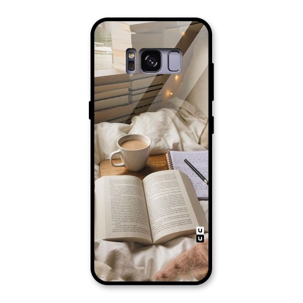 Coffee And Books Glass Back Case for Galaxy S8