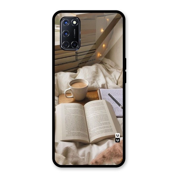 Coffee And Books Glass Back Case for Oppo A52