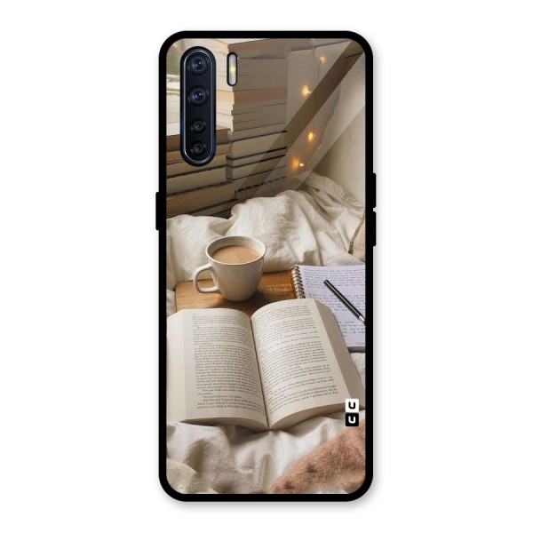 Coffee And Books Glass Back Case for Oppo F15