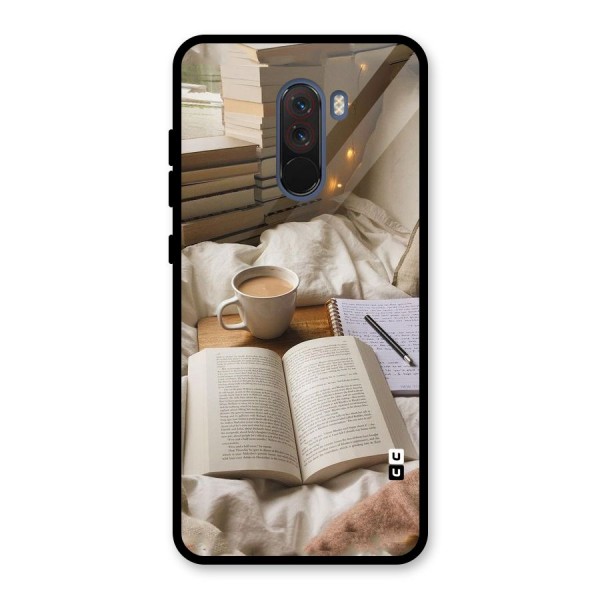 Coffee And Books Glass Back Case for Poco F1