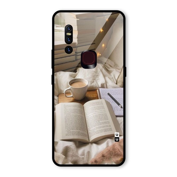 Coffee And Books Glass Back Case for Vivo V15