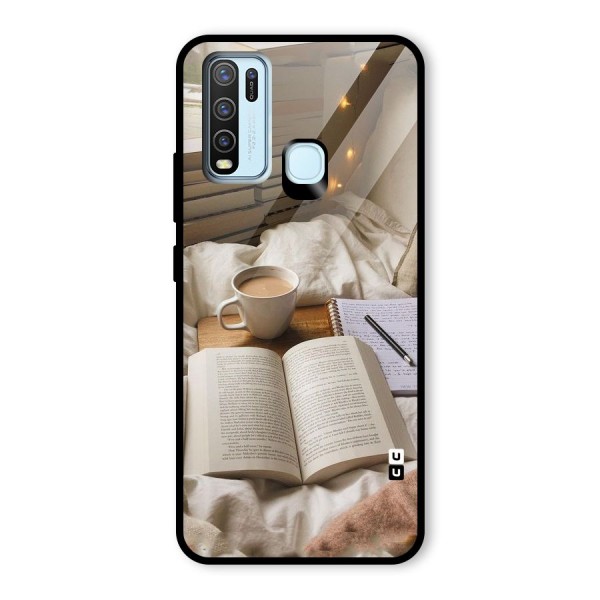 Coffee And Books Glass Back Case for Vivo Y30