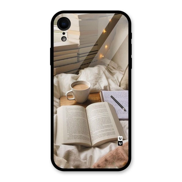 Coffee And Books Glass Back Case for XR