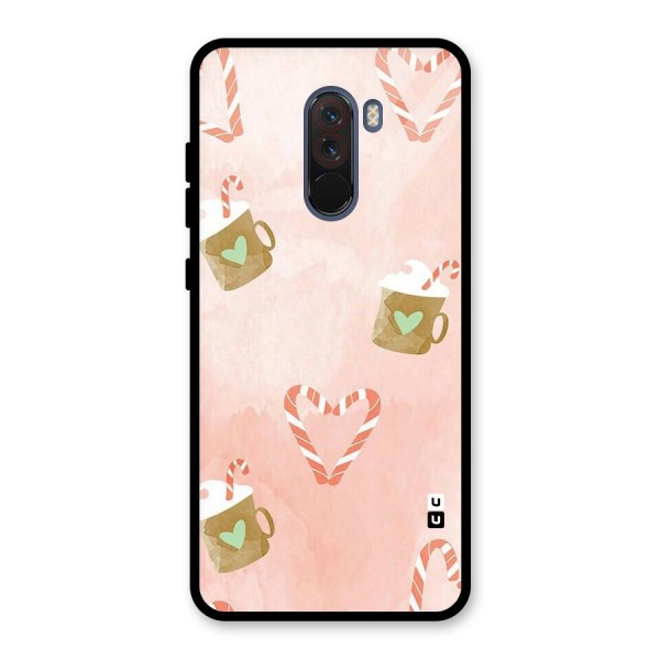 Coffee And Candies Glass Back Case for Poco F1