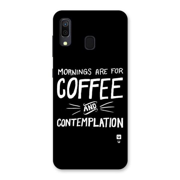 Coffee And Contemplation Back Case for Galaxy A20