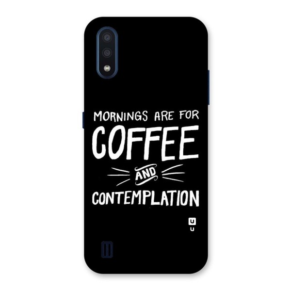 Coffee And Contemplation Back Case for Galaxy M01