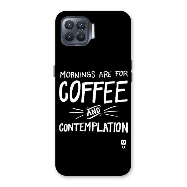 Coffee And Contemplation Back Case for Oppo F17 Pro