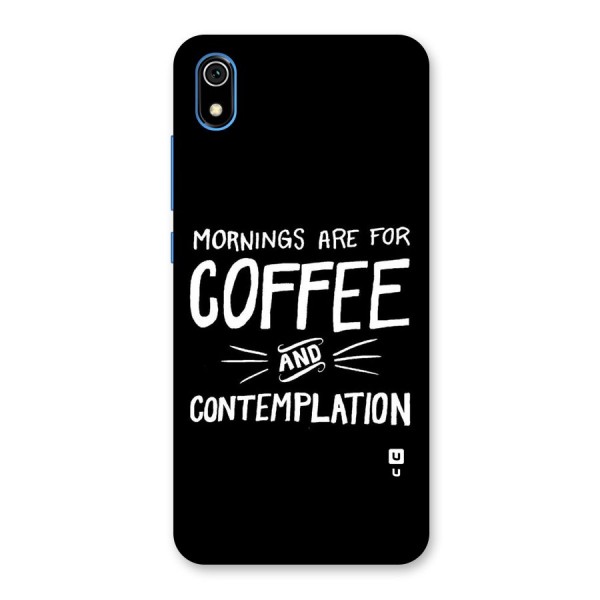 Coffee And Contemplation Back Case for Redmi 7A