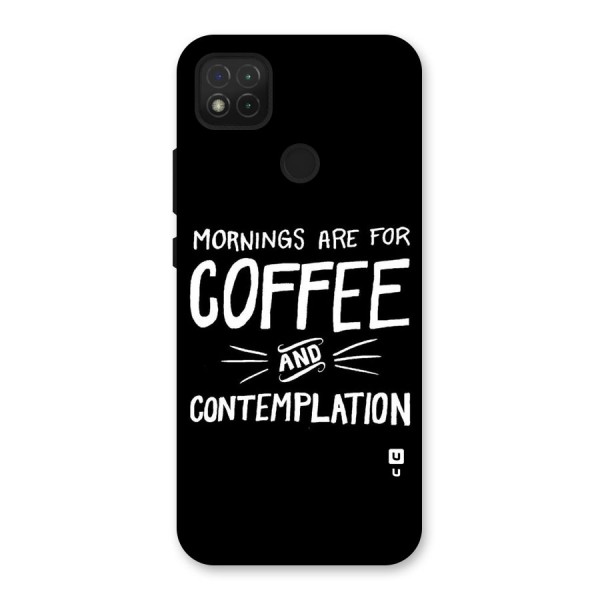 Coffee And Contemplation Back Case for Redmi 9C