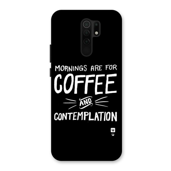 Coffee And Contemplation Back Case for Redmi 9 Prime