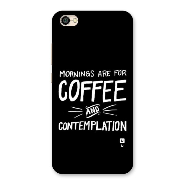 Coffee And Contemplation Back Case for Redmi Y1 Lite