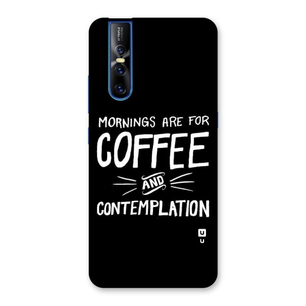 Coffee And Contemplation Back Case for Vivo V15 Pro