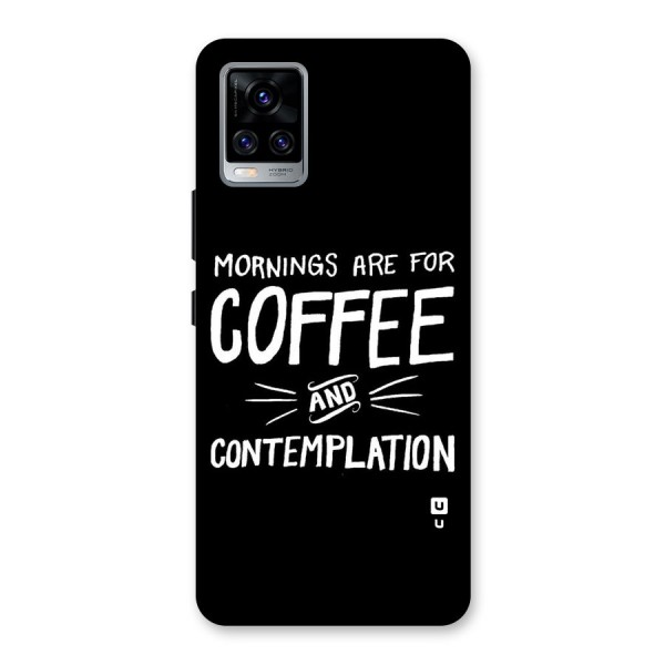 Coffee And Contemplation Back Case for Vivo V20 Pro