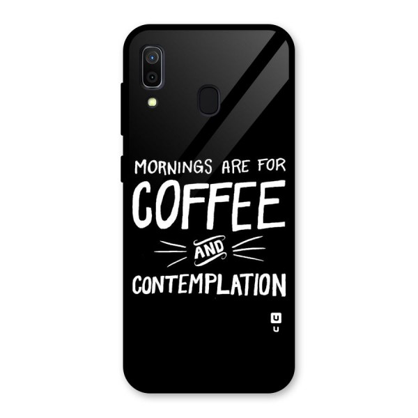 Coffee And Contemplation Glass Back Case for Galaxy A30