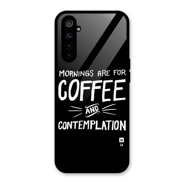 Coffee And Contemplation Glass Back Case for Realme 6