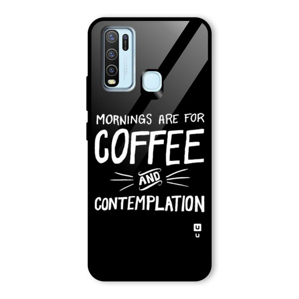 Coffee And Contemplation Glass Back Case for Vivo Y50