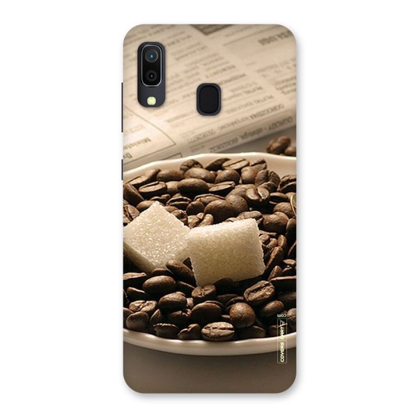 Coffee And Sugar Cubes Back Case for Galaxy A20