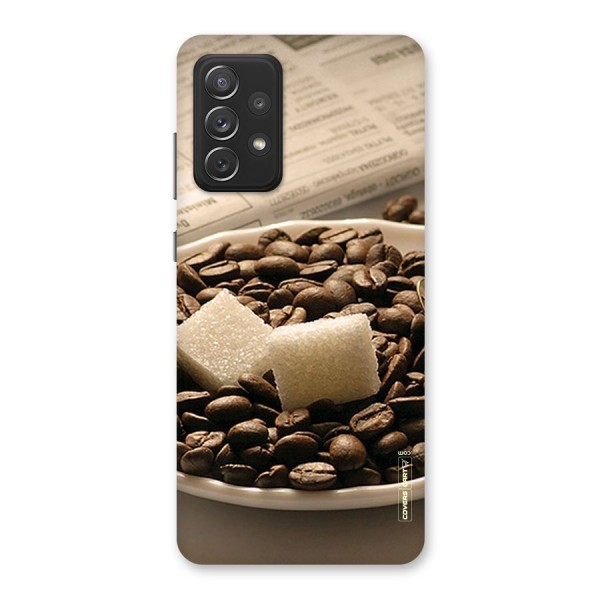 Coffee And Sugar Cubes Back Case for Galaxy A72