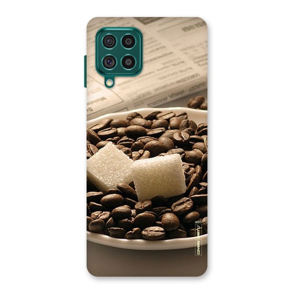 Coffee And Sugar Cubes Back Case for Galaxy F62