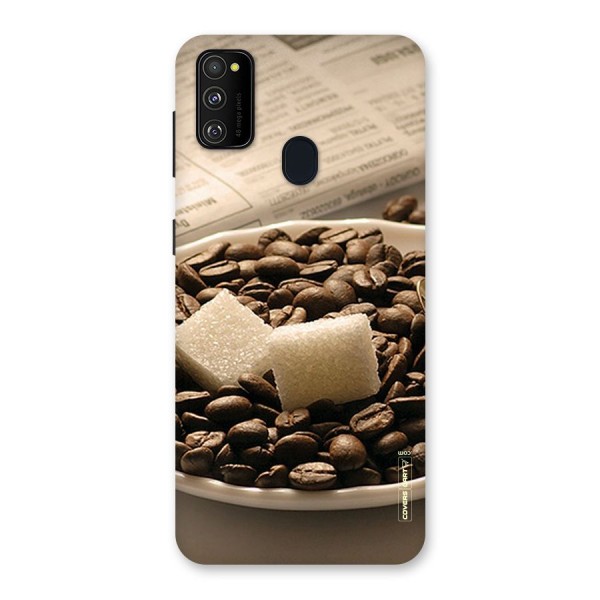 Coffee And Sugar Cubes Back Case for Galaxy M21