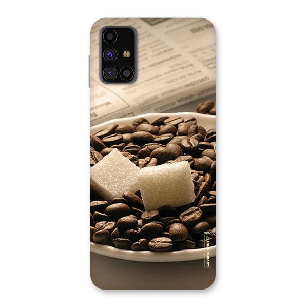 Coffee And Sugar Cubes Back Case for Galaxy M31s