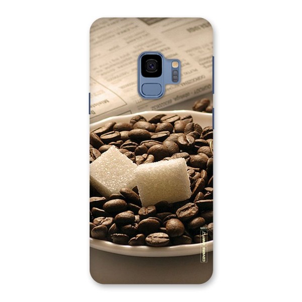 Coffee And Sugar Cubes Back Case for Galaxy S9