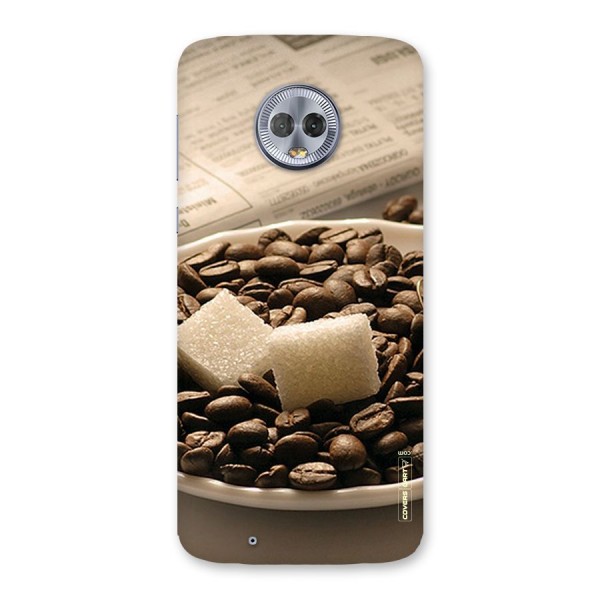 Coffee And Sugar Cubes Back Case for Moto G6