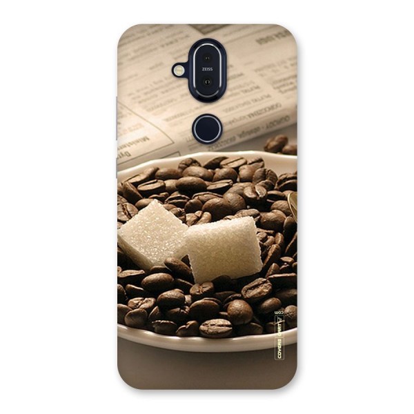 Coffee And Sugar Cubes Back Case for Nokia 8.1