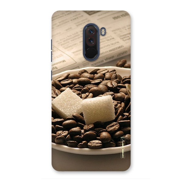 Coffee And Sugar Cubes Back Case for Poco F1