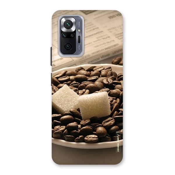 Coffee And Sugar Cubes Back Case for Redmi Note 10 Pro