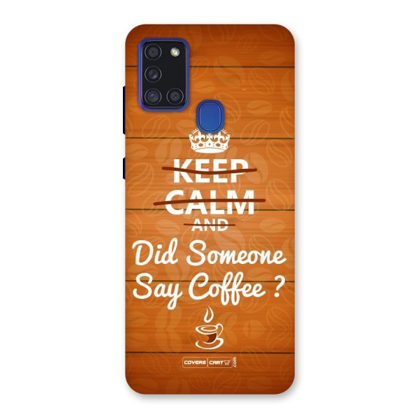 Coffee Ardour Back Case for Galaxy A21s