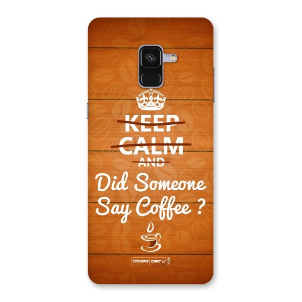 Coffee Ardour Back Case for Galaxy A8 Plus