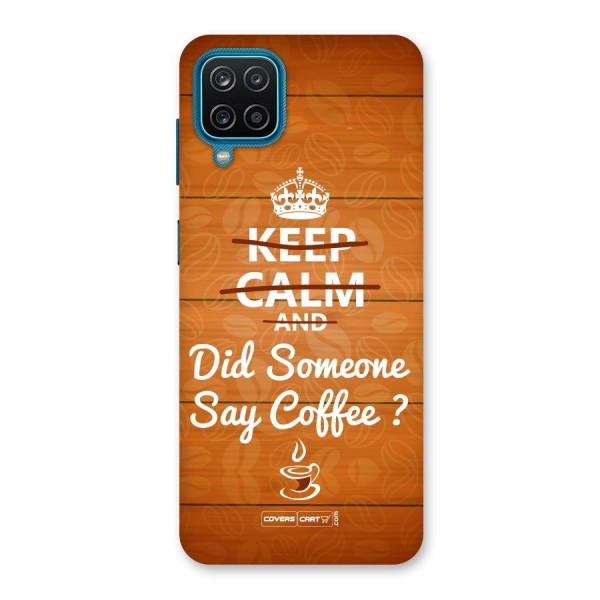 Coffee Ardour Back Case for Galaxy F12