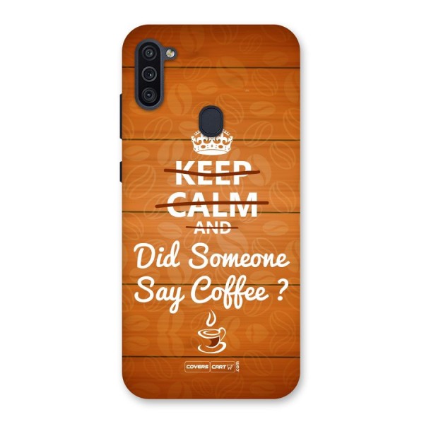 Coffee Ardour Back Case for Galaxy M11