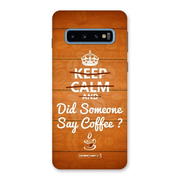 Coffee Ardour Back Case for Galaxy S10