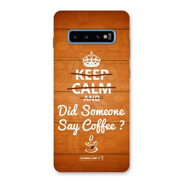 Coffee Ardour Back Case for Galaxy S10 Plus