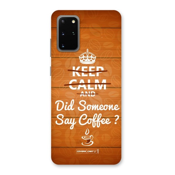 Coffee Ardour Back Case for Galaxy S20 Plus