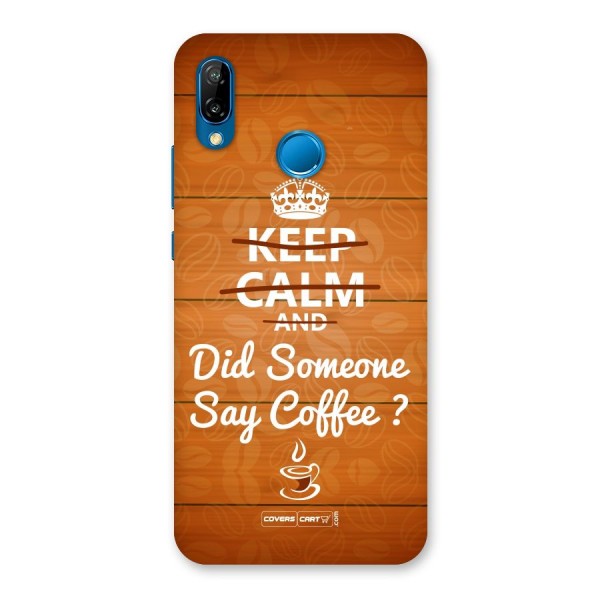 Coffee Ardour Back Case for Huawei P20 Lite