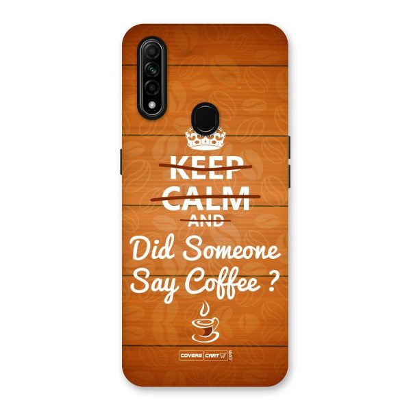 Coffee Ardour Back Case for Oppo A31