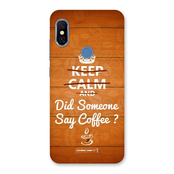 Coffee Ardour Back Case for Redmi Note 6 Pro