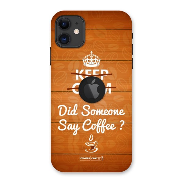 Coffee Ardour Back Case for iPhone 11 Logo Cut