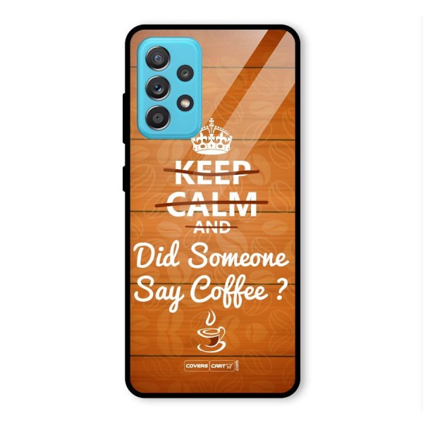 Coffee Ardour Glass Back Case for Galaxy A52s 5G