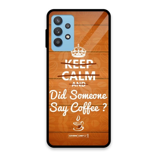 Coffee Ardour Glass Back Case for Galaxy M32 5G