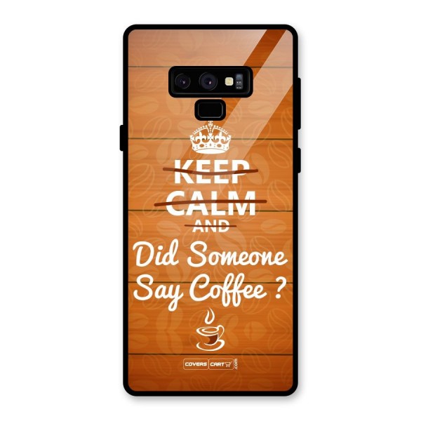 Coffee Ardour Glass Back Case for Galaxy Note 9