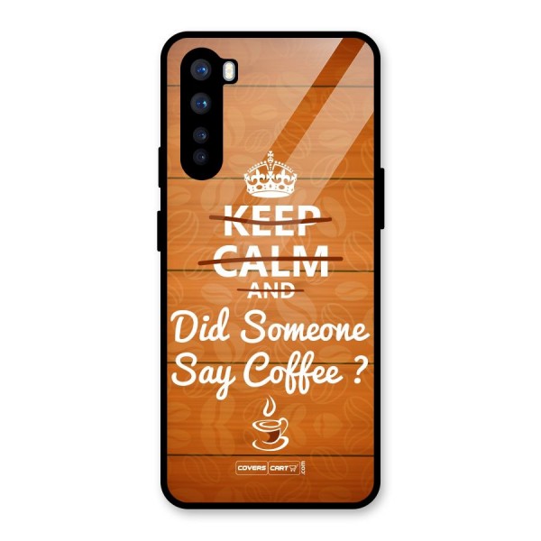 Coffee Ardour Glass Back Case for OnePlus Nord